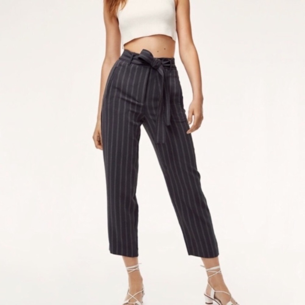 Aritzia Wilfred tie front pants size 0